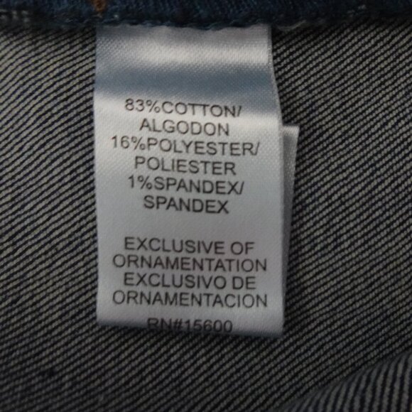 Democracy Slim Jeans Women's Plus Size 24W Blue Denim Stretch High Rise Straight - Picture 12 of 13